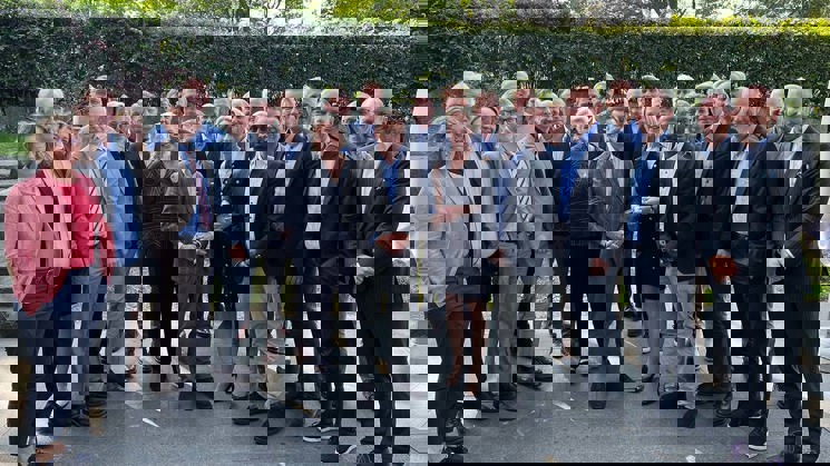 Statsminister Ulf Kristersson och Skogsindustriernas styrelse 2024