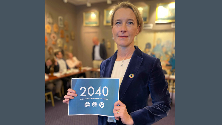 viveka beckeman håller i skogsindustrins framtidsagenda