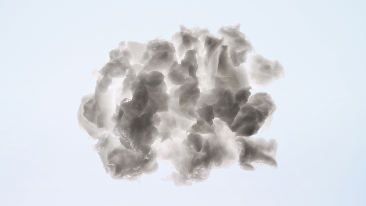 pappersmassa på blå bakgrund