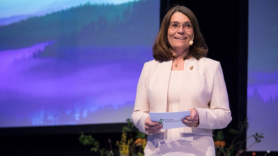 Carina Håkansson vd Skogsindustrierna Forum för Bioekonomi 10 april 2019