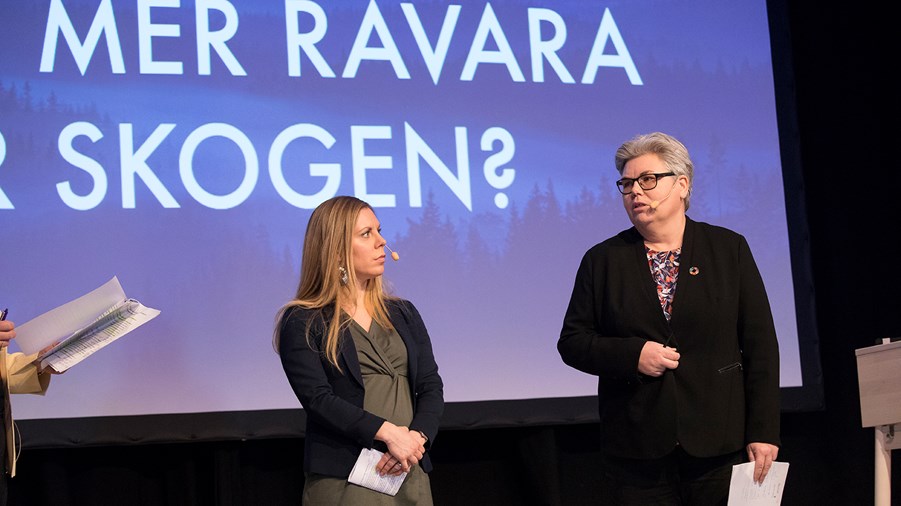 Jessica Rosencrantz (M) och Maria Gardfjell (MP) Forum för Bioekonomi 10 april 2019