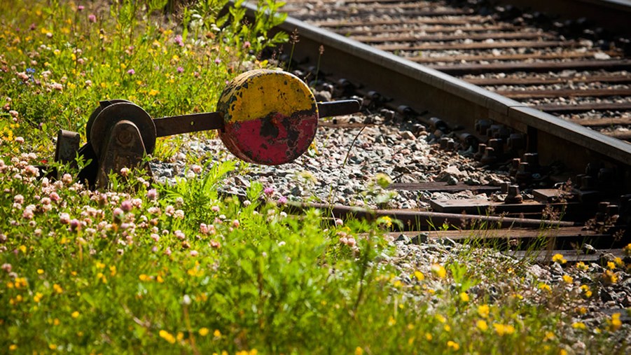 Detaljbild järnväg